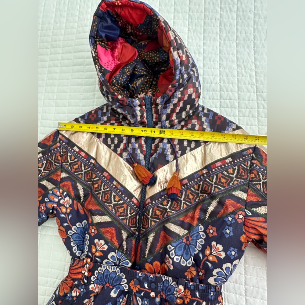 Farm Rio reversible hooded puffer - M - statement jacket - Picture 14 of 17